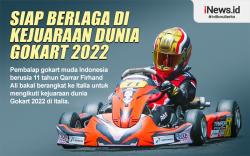 Infografis Pembalap Muda Indonesia Qarrar Firhand Siap Berlaga di Kejuaraan Gokart di Italia