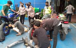  Ratusan Motor dengan Knalpot Brong Terjaring Razia, Pelanggar Didominasi Pelajar<