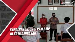 Kapolri Kunjungi PTM SMP di Kota Denpasar dan Berdialog dengan Siswa