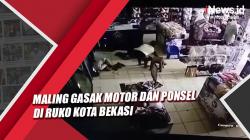 Penjaga Ruko Tertidur, Maling Gasak Motor dan Ponsel di Kota Bekasi