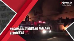 Video Kebakaran Puluhan Kios di Pasar Bululawang Malang