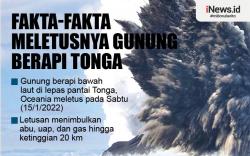 Infografis Fakta-Fakta Letusan Gunung Berapi Tonga