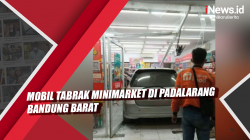 Video Mobil Tabrak Minimarket di Padalarang Bandung Barat