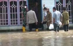 Sawah dan Permukiman Warga di 2 Desa Kecamatan Lempuing Jaya OKI Terendam Banjir