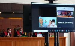  2 Hakim Absen, Sidang Kasus Korupsi Masjid Raya Sriwijaya Ditunda<