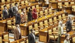 Suasana Rapat Paripurna Pengesahan RUU TPKS Menjadi RUU Inisiatif DPR