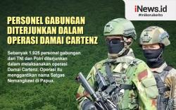Infografis Personel Gabungan Diterjunkan dalam Operasi Damai Cartenz 