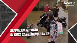 Sejumlah Wilayah di Kota Tangerang Banjir, Diduga Air dari Saluran Tol JORR