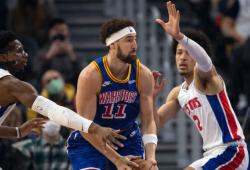 Hasil NBA Rabu (19/1/2022): Klay Thompson Pamer Aksi, Warriors Hajar Pistons