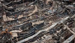 Foto-Foto Kondisi Pasar Karangawen Demak hanya Tersisa Puing Pascakebakaran