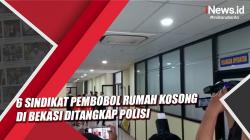 Video 6 Sindikat Pembobol Rumah Kosong di Bekasi Ditangkap Polisi