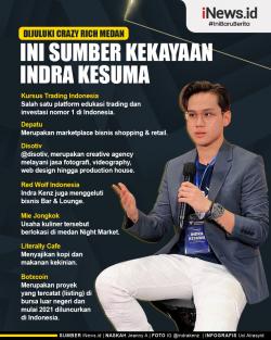 Infografis Sumber Kekayaan Indra Kesuma si Crazy Rich Medan