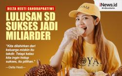 Infografis Delta Hesti, Gadis Miskin Lulusan SD yang Sukses Jadi Miliarder 