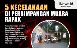 Infografis Daftar 5 Kecelakaan Maut di Simpang Muara Rapak Balikpapan