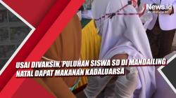 Video Usai Divaksin, Puluhan Siswa SD di Mandailing Natal Dapat Makanan Kadaluarsa