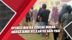 Operasi Minyak Goreng Murah, Ratusan Warga Jambi Rela Antre dari Pagi