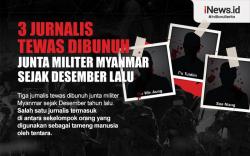 Infografis 3 Jurnalis Tewas Dibunuh Junta Militer Myanmar sejak Desember Lalu