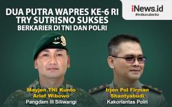 Infografis Dua Putra Wapres ke-6 RI Try Sutrisno Sukses Berkarier di TNI dan Polri