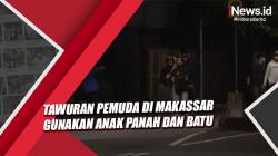 Tawuran Pemuda di Makassar Gunakan Anak Panah dan Batu, 13 Pelaku Diamankan