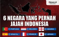 Infografis 6 Negara yang Pernah Jajah Indonesia
