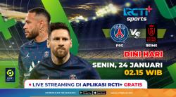 Link Live Streaming PSG Vs Reims di RCTI+