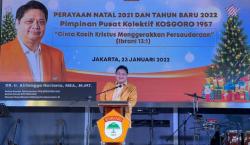 Perayaan Natal, Ketum Golkar Airlangga Hartarto Minta Seluruh Kader Berjuang Demi Rakyat