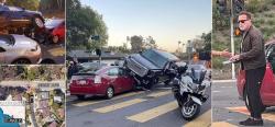 Langgar Lampu Merah, Arnold Schwarzenegger Tabrak Mobil Perempuan hingga Terluka