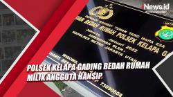Dibantu Warga, Polsek Kelapa Gading Bedah Rumah Milik Anggota Hansip