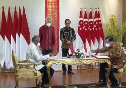 Disaksikan Presiden Jokowi dan PM Singapura, RI-Singapura Resmi Teken Perjanjian Ekstradisi