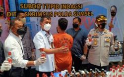 Polisi Gerebek Pabrik Miras Oplosan di Palembang yang Dipasarkan hingga Provinsi Tetangga<