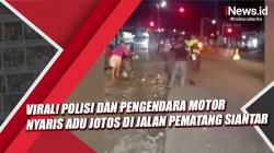 Video Viral Polisi dan Pengendara Motor Nyaris Adu Jotos di Jalan Pematang Siantar