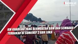 Video KM Khadijah yang Bermuatan BBM dan Sembako Terbakar di Sumenep, 3 ABK Luka