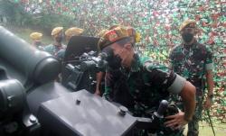 Cek Kesiapan Prajurit dan Alutsista Yonarmed, Danpussenarmed: Kuasai Penuh Meriam 105 MM 