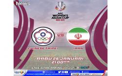 Duel Hidup Mati! Saksikan Taiwan Vs Iran di Piala Asia Wanita 2022, Live iNews