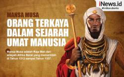 Infografis Mansa Musa, Orang Terkaya dalam Sejarah Umat Manusia