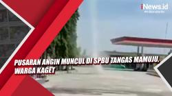 Video Pusaran Angin Muncul di SPBU Tangas Mamuju, Warga Kaget