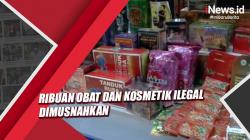 Ribuan Obat dan Kosmetik Ilegal Senilai Rp3,3 Miliar Dimusnahkan di Bandung