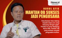 Infografis Nurul Afik, Mantan OB yang Sukses Jadi Pengusaha Kuliner