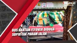 Bus yang Hantam Flyover Diduga Tak Paham Jalan di Padang Panjang