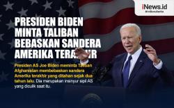 Infografis Joe Biden Desak Taliban Bebaskan Sandera WN Amerika Terakhir