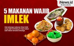 Infografis 5 Makanan Wajib Imlek