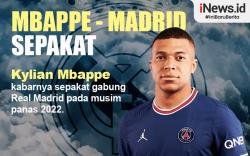 Infografis Kylian Mbappe Sepakat Gabung Real Madrid