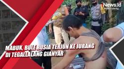 Video Bule Mabuk Asal Rusia Terjun ke Jurang di Tegallalang Gianyar