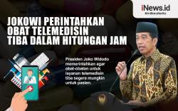 Infografis Jokowi Perintahkan Obat Telemedisin Tiba dalam Hitungan Jam