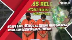 Video Modus Baru, Sabu 16 Kg Dibawa Menggunakan Mobil Hidrolik Menuju Palembang<