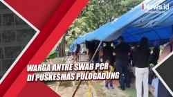 Covid Meningkat, Warga Antre Swab PCR di Puskesmas Pulogadung