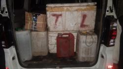 Polres Bolmong Amankan Ratusan Liter Miras Cap Tikus saat Masa Tenang Pilsang