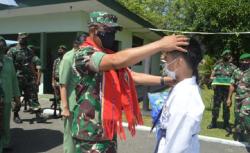 Kunjungi Masohi, Pangdam XVI Pattimura Beri Motivasi Karateka Binaan Kodim 1502