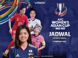 Saksikan Laga Semifinal Piala Asia Wanita 2022 Hari Ini di Vision+: Ada China Vs Jepang