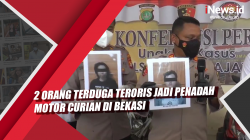 Video 2 Orang Terduga Teroris Jadi Penadah Motor Curian di Bekasi<